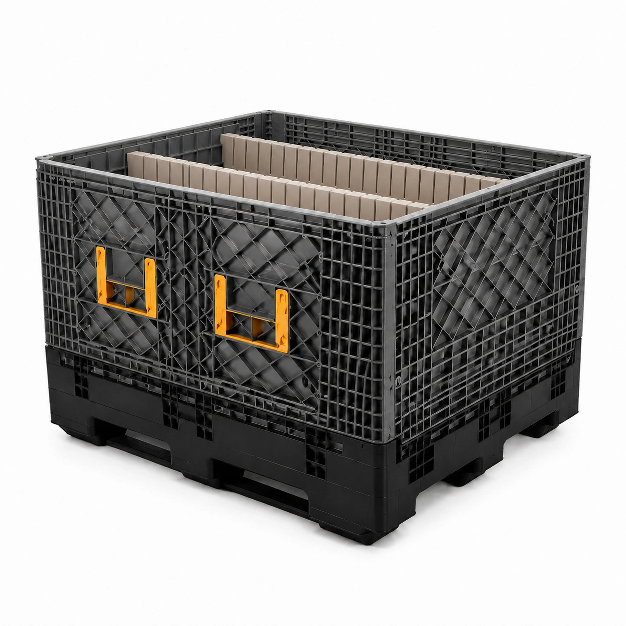 Collapsible Bulk Container With Dividers
