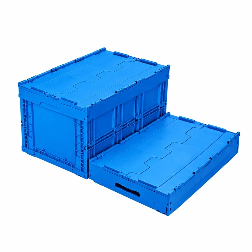 Impact Resistant Folding Plastic Crate