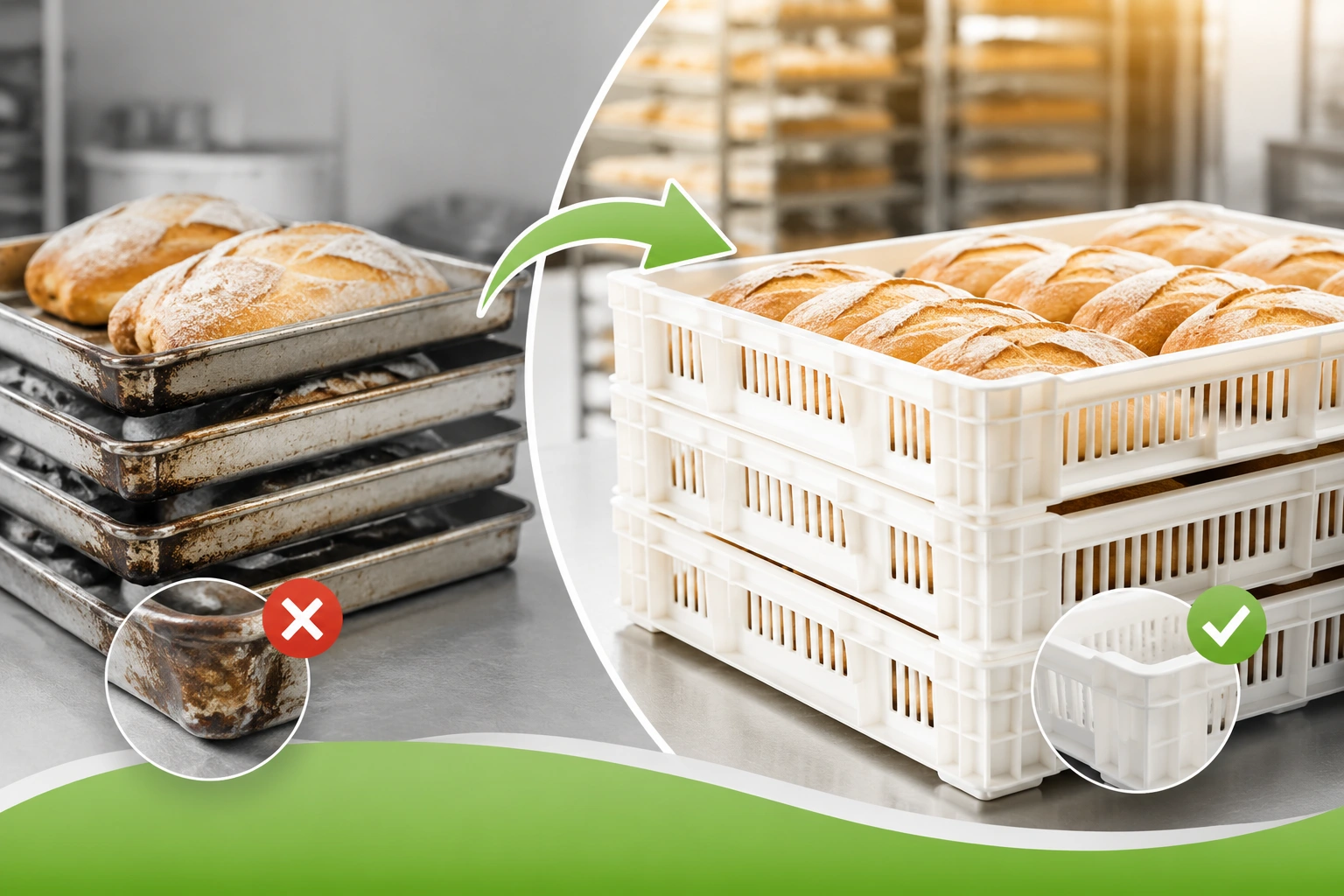 Why Industrial Bakeries Are Choosing Plastic Bread Trays Over Metal Ones