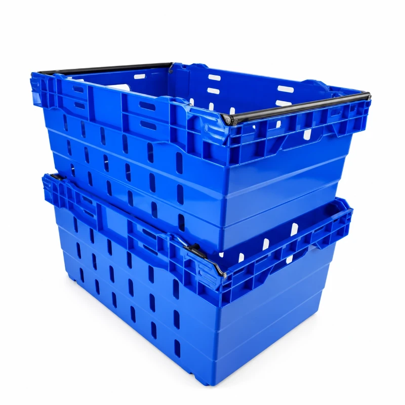 Stackable and Nestable Bale Arm Crate Stackable and Nestable Bale Arm Crate