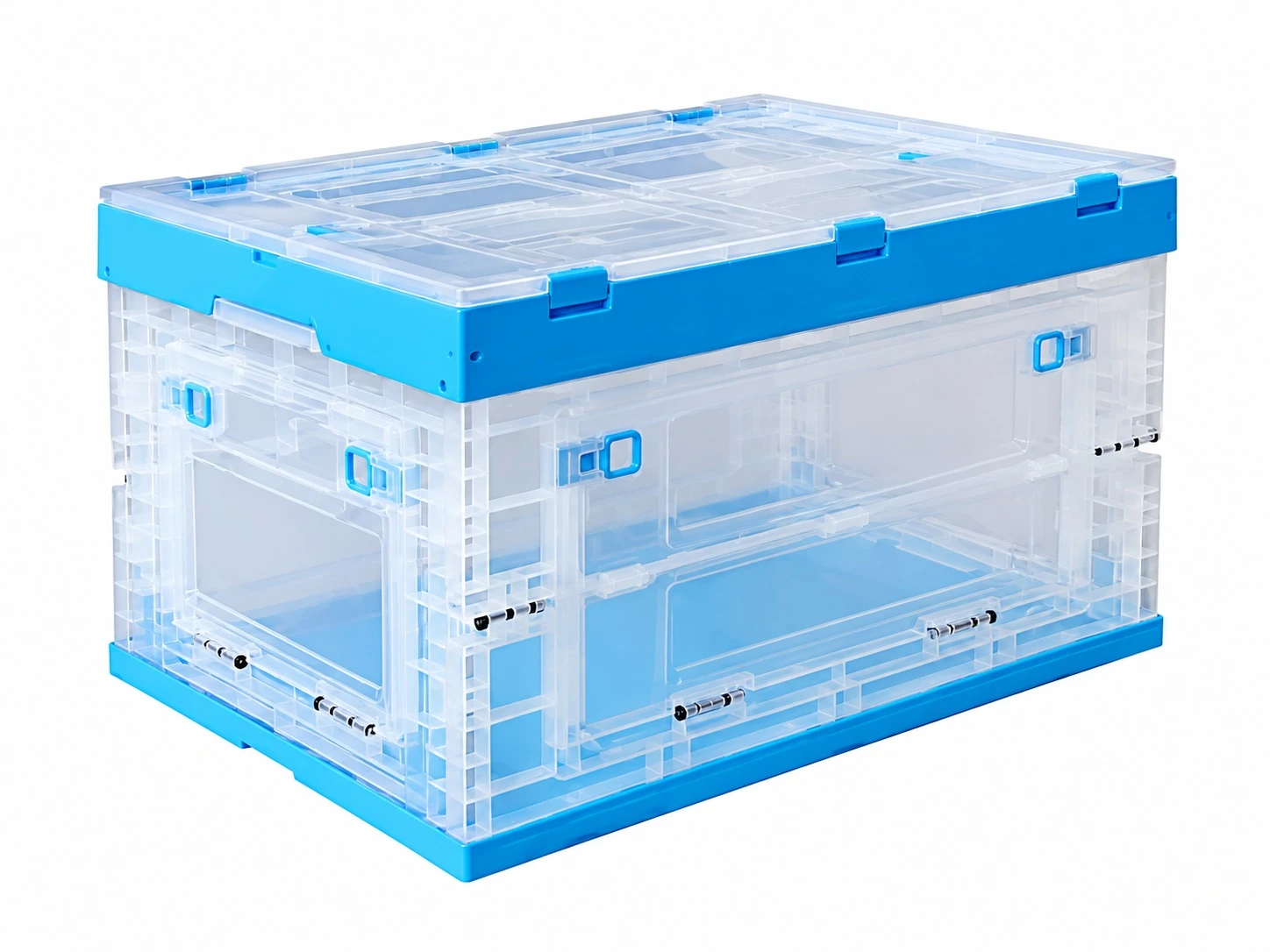 Transparent Collapsible Plastic Crate